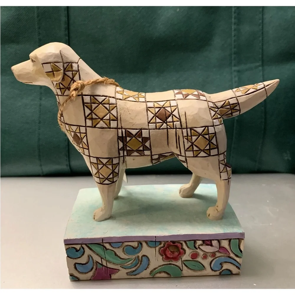 COPY - NEW Jim Shore Heartwood Creek 4004860 Ingot GOLDEN RETRIEVER Dog Figure …